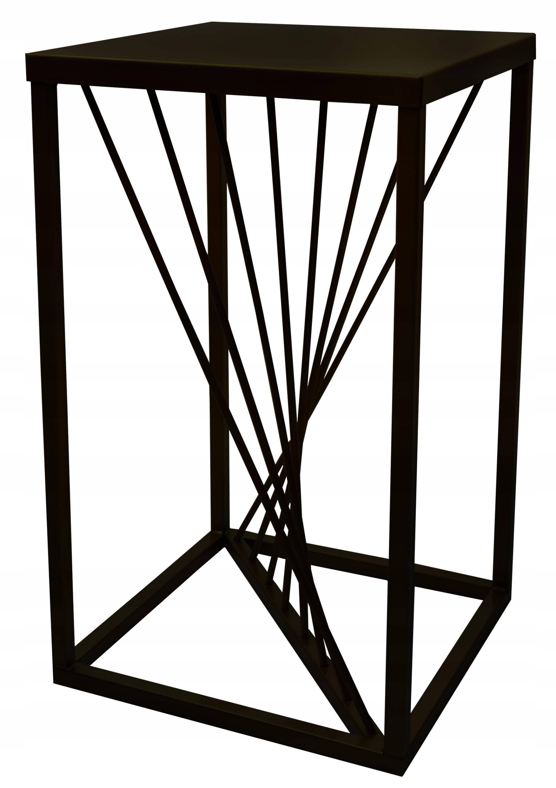 KWIETNIK STOJĄCY STOJAK PÓŁKI NA KWIATY ROŚLINY METALOWY RIVER czarny 40cm Kod producenta 73197