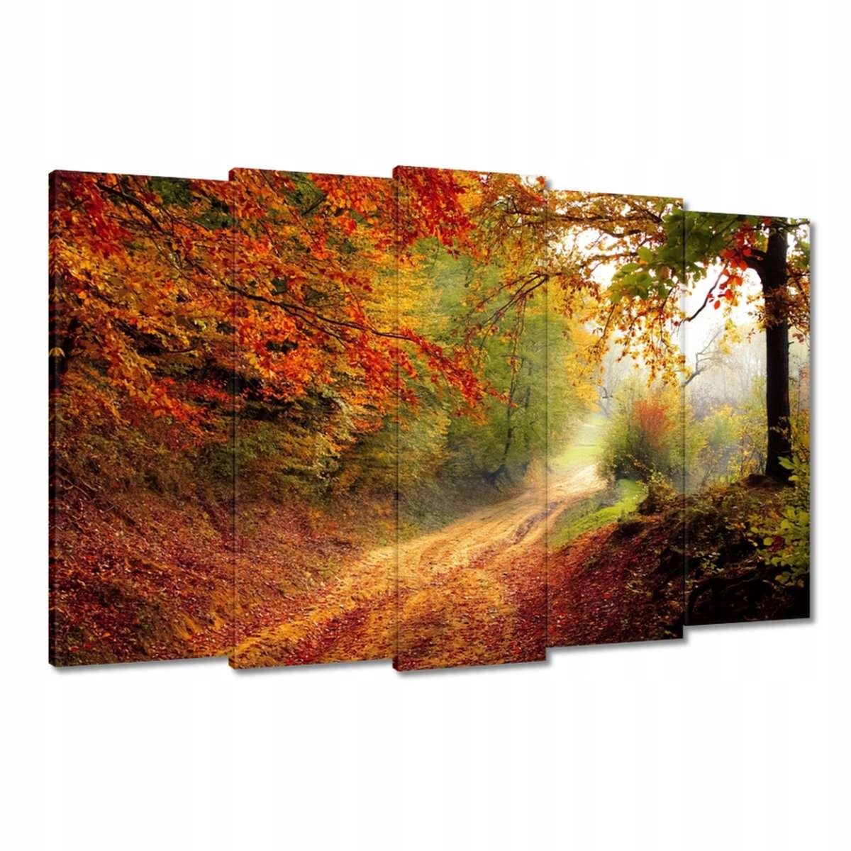 Obrazy 150x95 Cesta v lese podzim