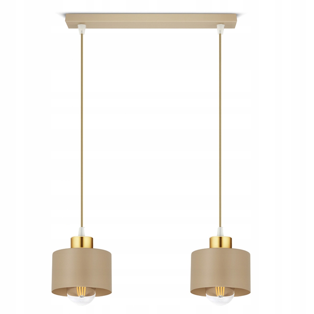 Závěsné stropní svítidlo lustr kašmír ecru béžová 485-BZ2 obývací pokoj stůl Led