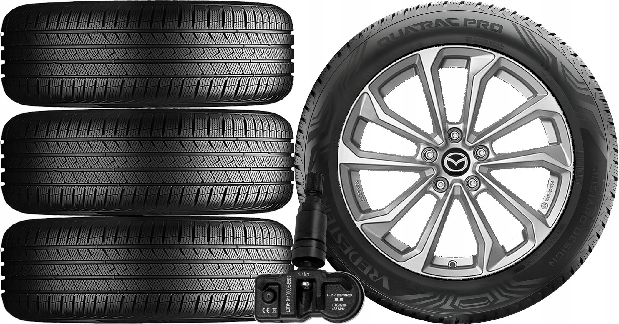 НОВІ КОЛЕСА Mazda RX-8 Vredestein 2250r17 TPMS