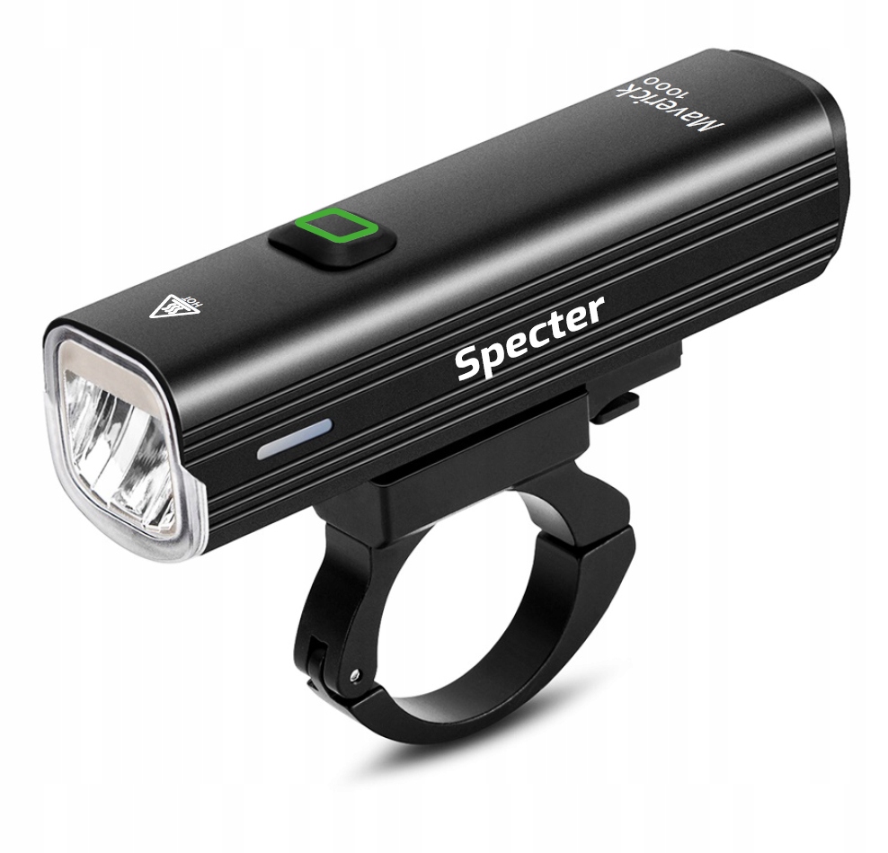 LAMPKA ROWEROWA OŚWIETLENIE ZESTAW SPECTER MAVERICK1000 lm = TYŁ 120lm Źródło światła dioda LED
