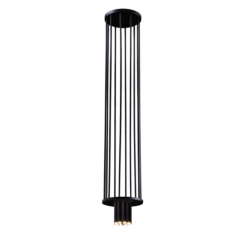 Černá závěsná lampa Ihi Dohar 8xG9, kovová, moderní design