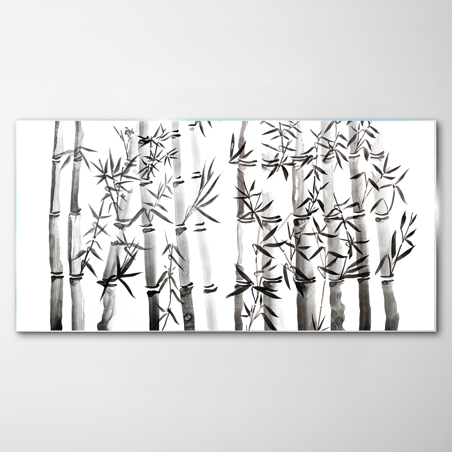 Tvrdený sklenený obraz Umenie Bambus 140x70