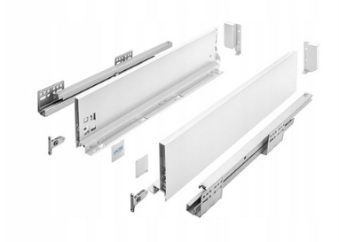 Szuflada Gtv Axis Pro Średnia L550 H116 Biała Cichy Domyk Pełen Wysuw 40KG
