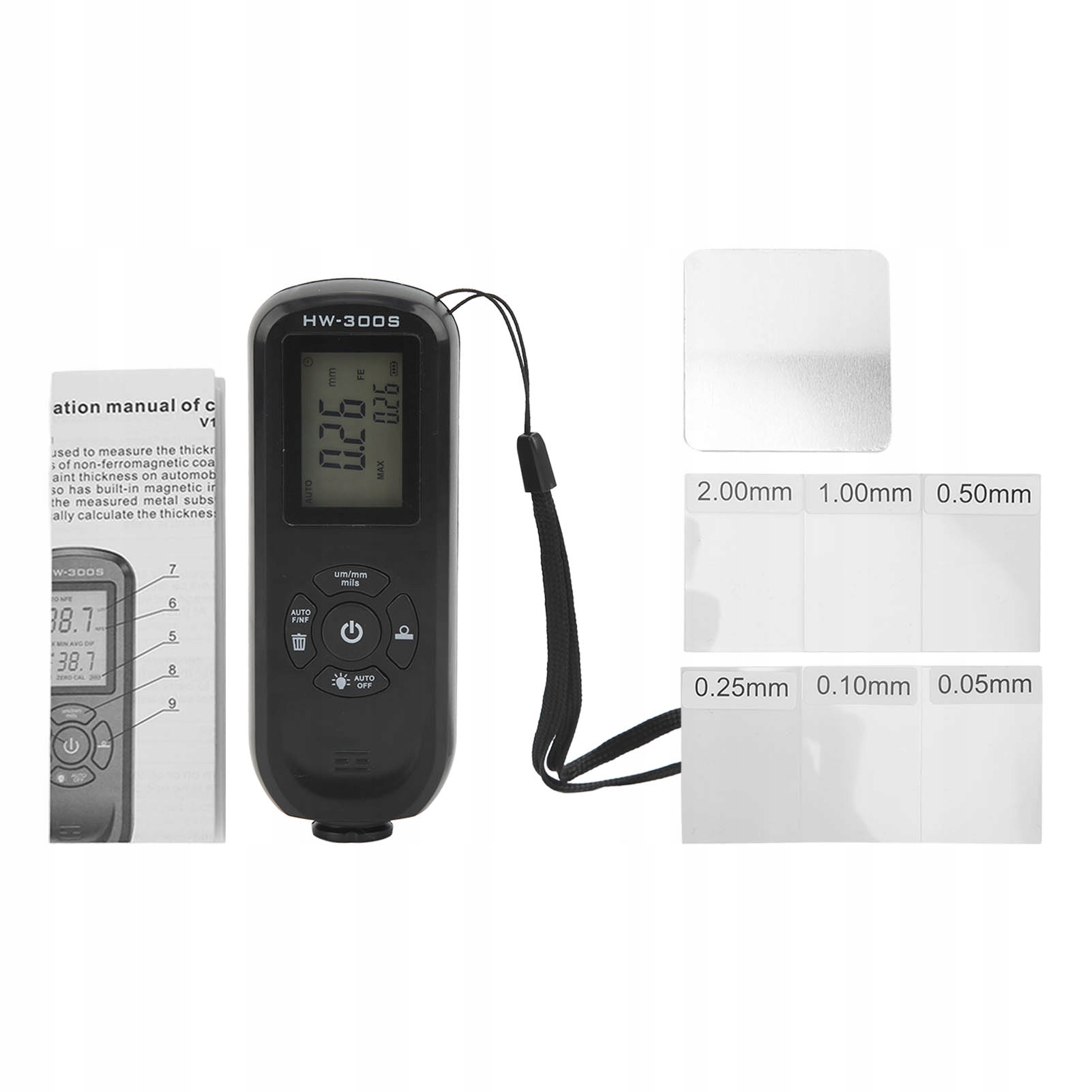 

Miernik grubości lakieru czujnik tester HW-300S