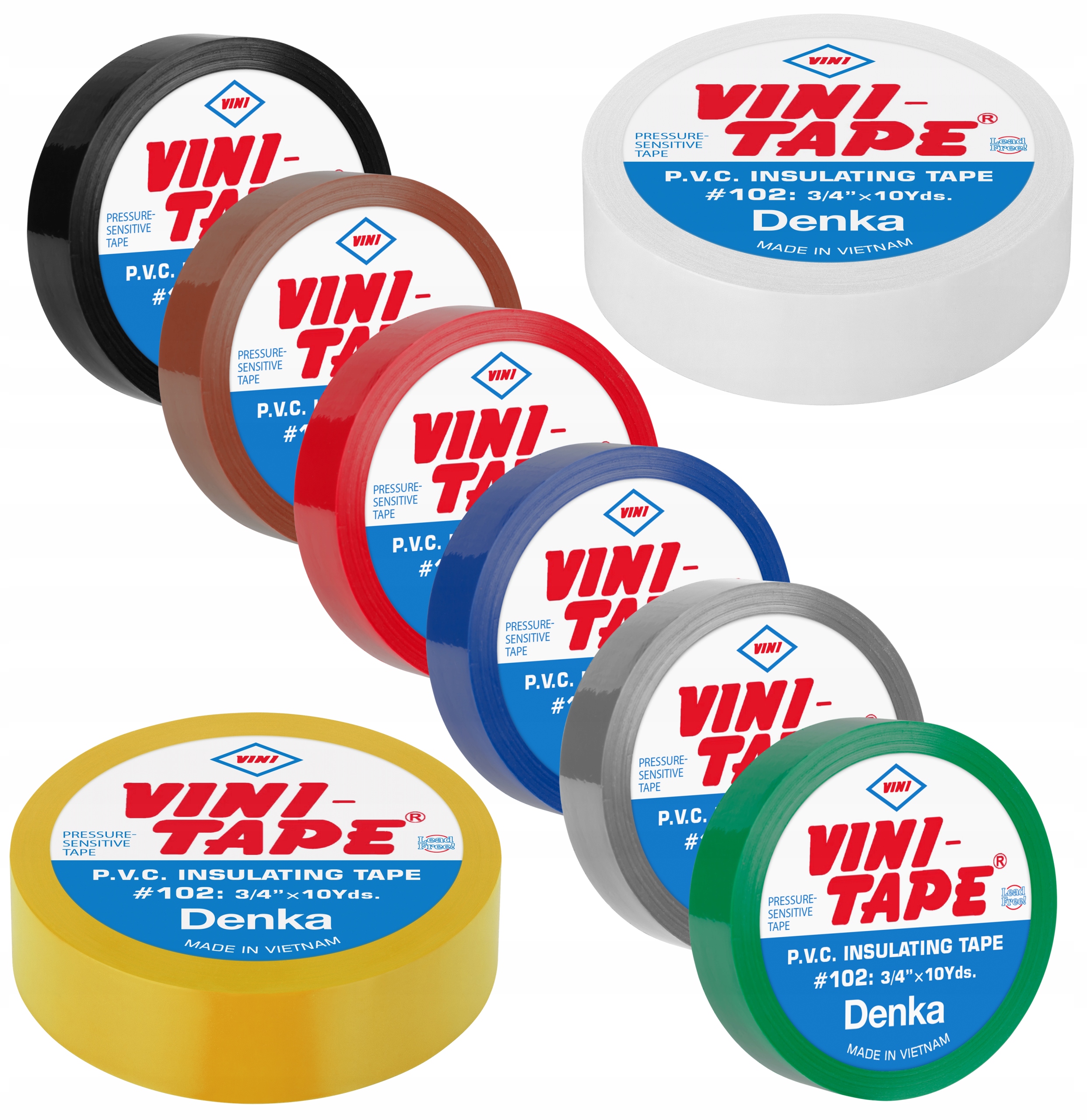 

Taśma Izolacyjna Vini-tape 0.15x19mm 10m 8 Sztuk
