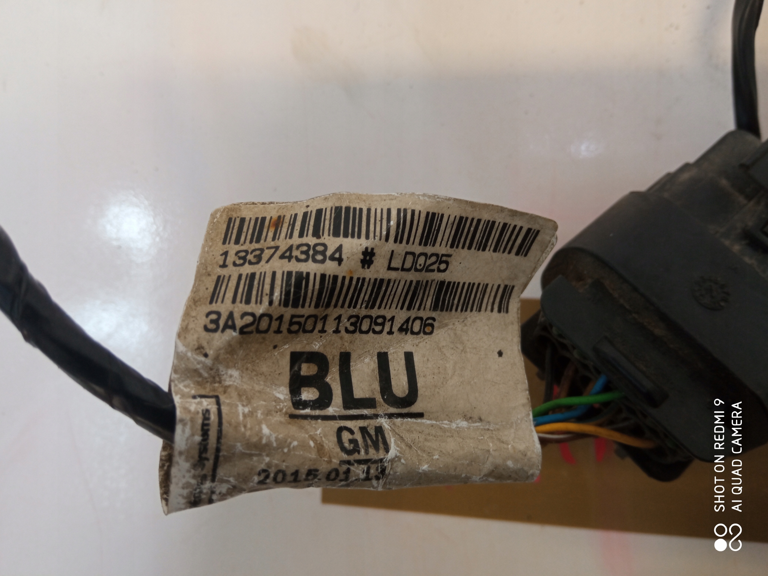 OPEL ASTRA J IV 4 cablaggio Paraurti posteriore 6 PDC BLU