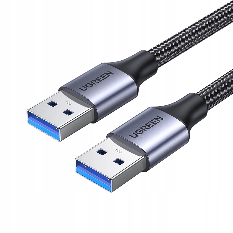 Ugreen Kabel 2X Usb A Męski 3.0 5GBPS Ładowanie 2A Oplot Mocny 2M