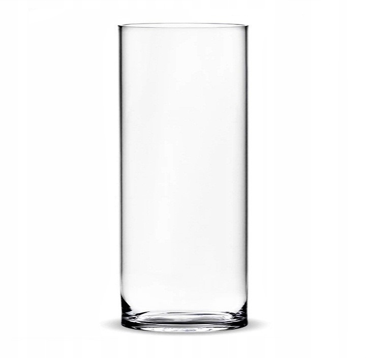 

wazon szklany cylinder świecznik tuba h30 d10