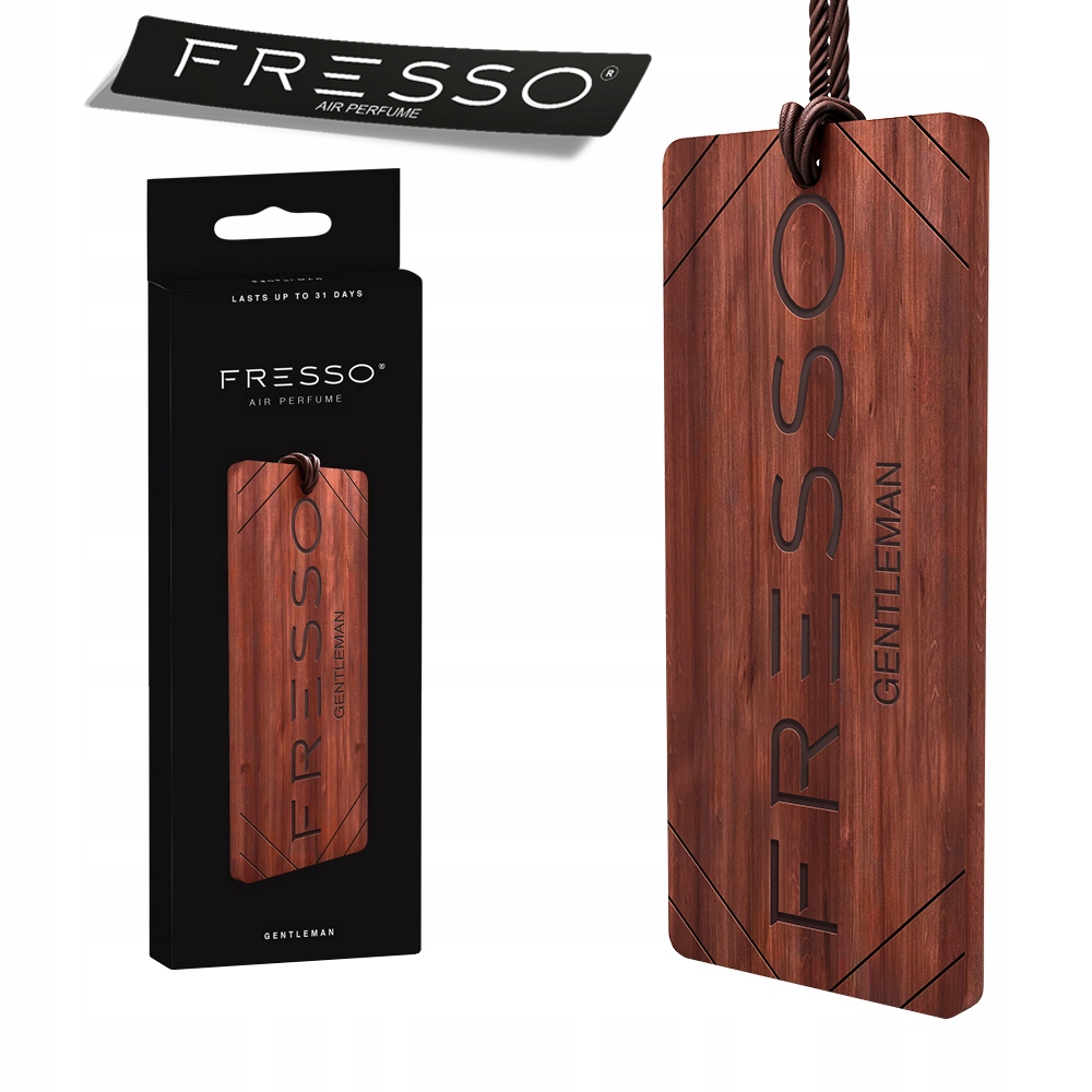 

Fresso drewniana zawieszka zapach Gentleman