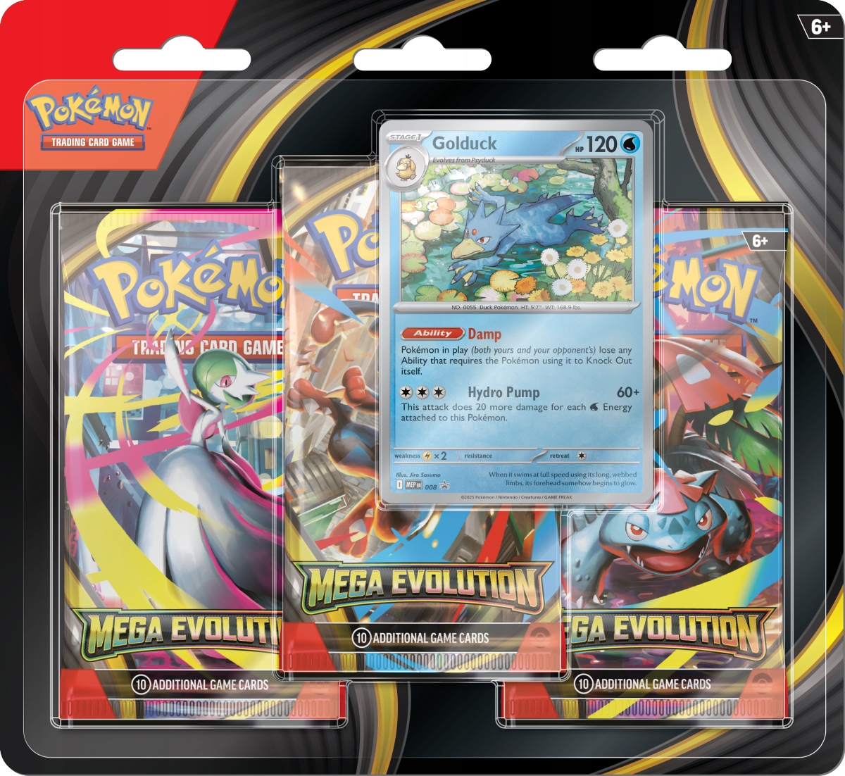 POKÉMON TCG: MEGA EVOLUTION - 3-PACK BLISTER - GOLDUCK