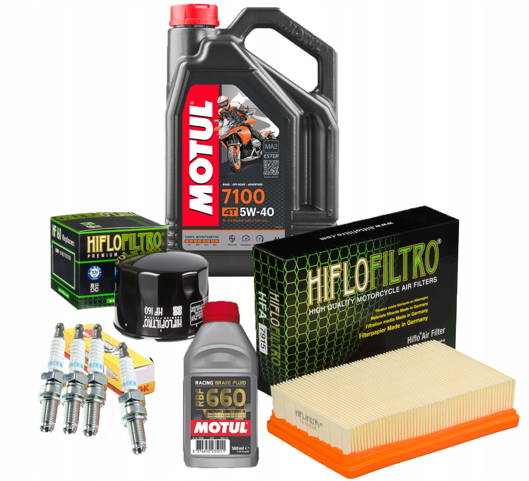 Filtr BMW R1200 GS LC 13-18 Olej Motul 7100 Świeca