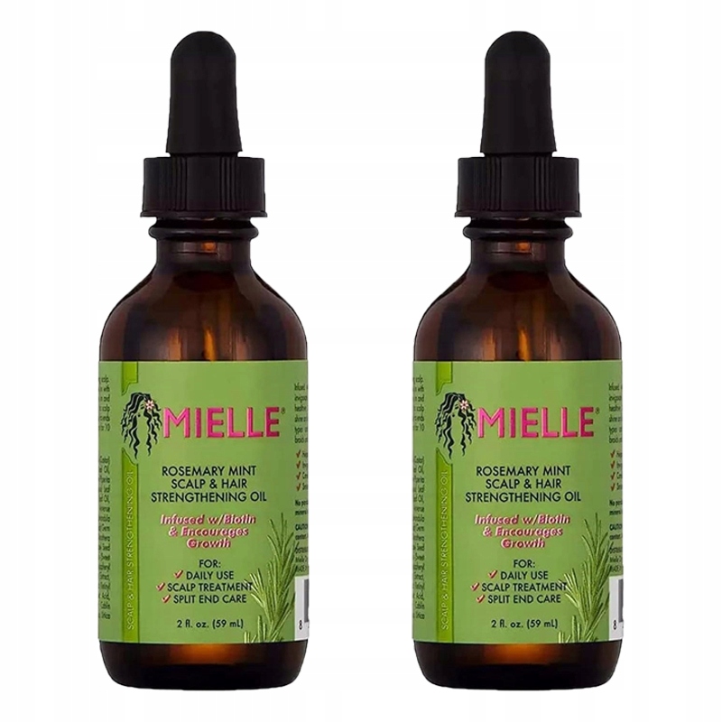 2SZT MIELLE OLEJEK ROZMARYNOWY NA POROST WŁOSÓW 59ml