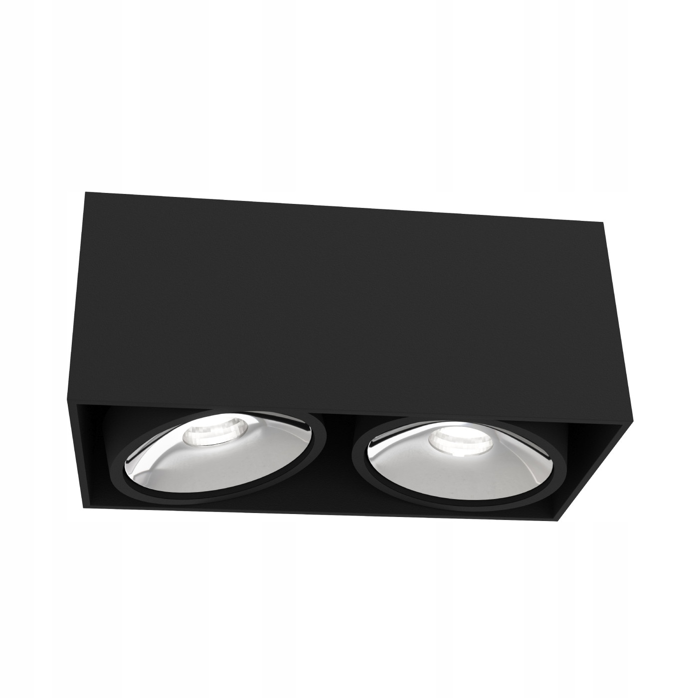 Podlhovastá väzba Cardi II Nero Ufo Cromo strieborné kruhy ukryté v krabici