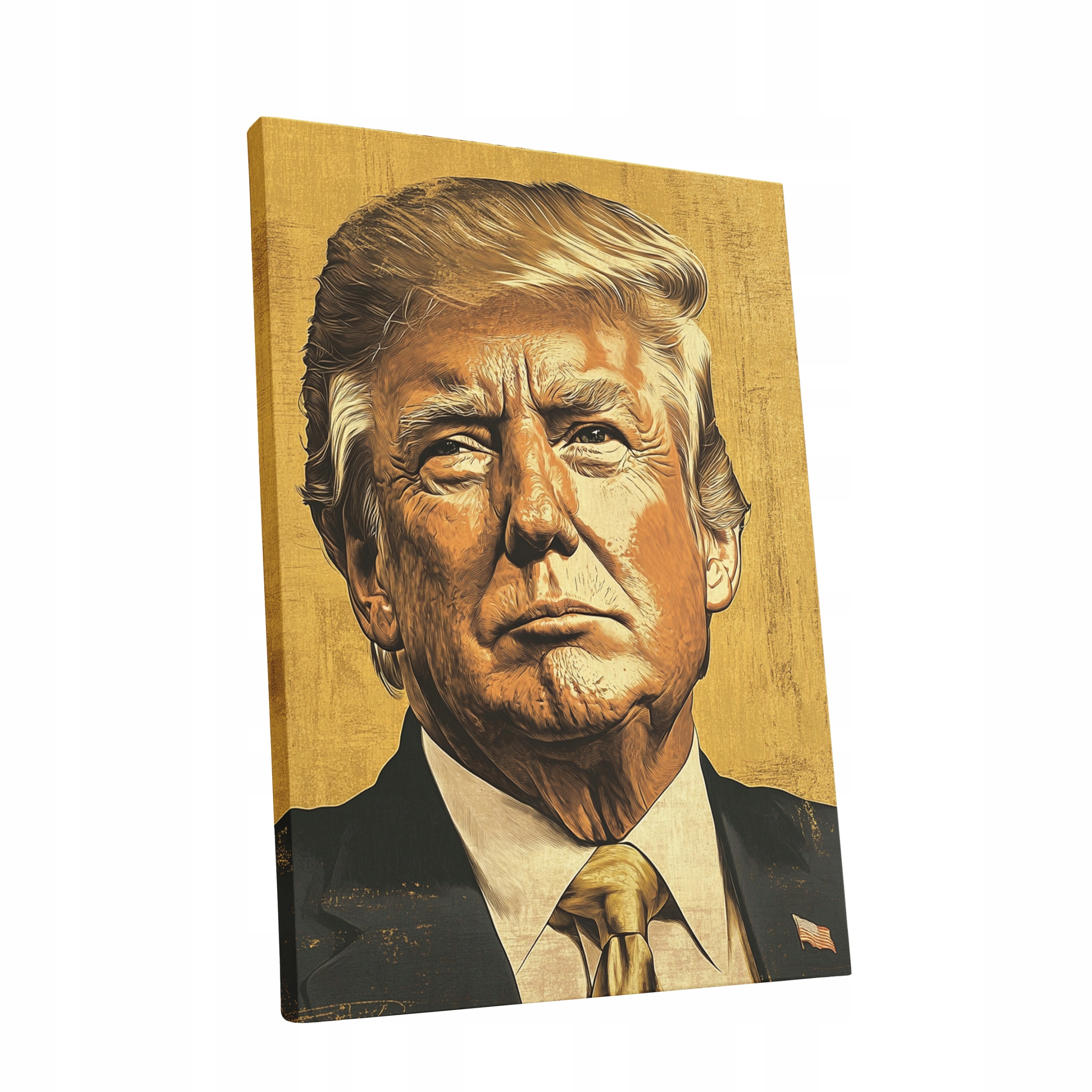 Obraz na plátně Portrét Donalda Trumpa v obývacím pokoji Trumpa dárek 75x100