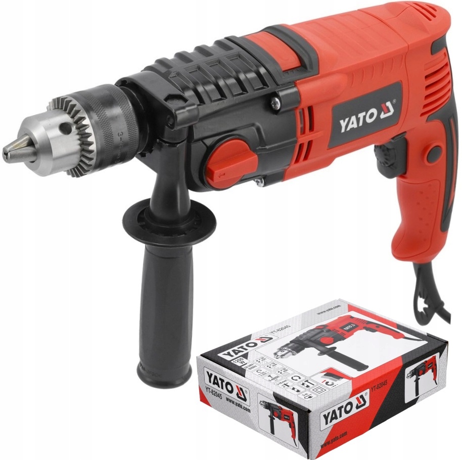 Yato Příklepová Vrtačka 1200 W S Rukojetí 16 MM, II. Rychlostní Stupeň YT-82045