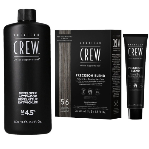 Zestaw odsiwiacz do włosów Precision Blend American Crew 5-6 utleniacz