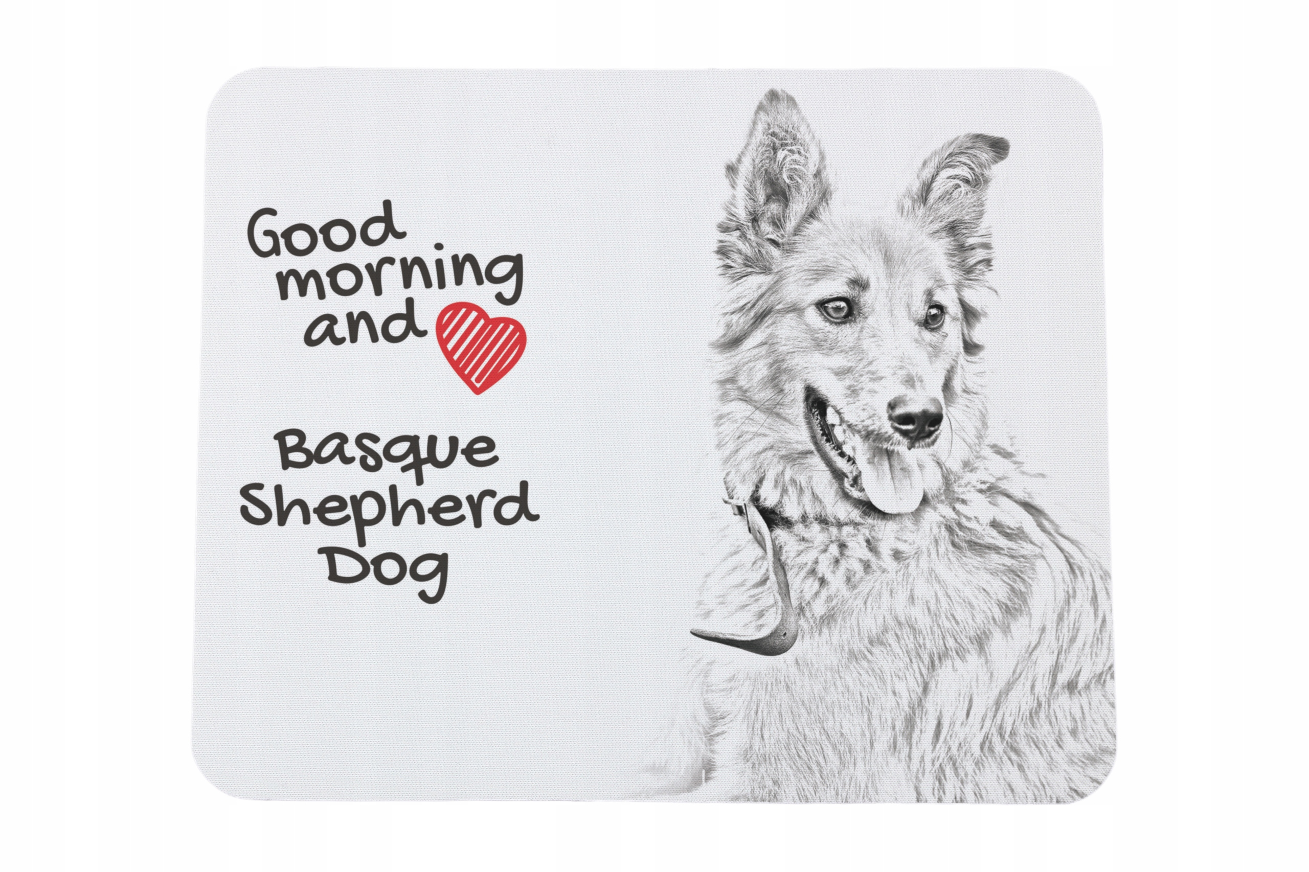Owczarek baskijski, Basque Shepherd Dog podkładka pod myszkę z nadrukiem,