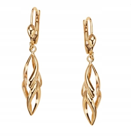 Złote Kolczyki Długie GX17138 Verona Jewellery