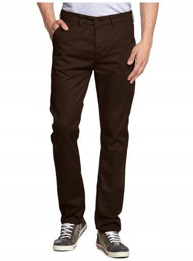 

Only Sons Brązowe Chinosy Rurki Wąskie 34/34