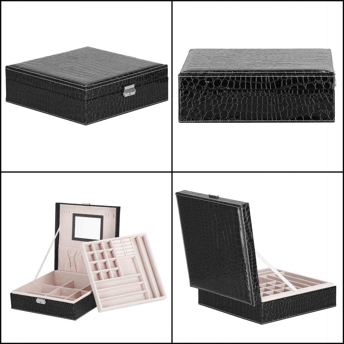 ORGANIZER NA BIŻUTERIĘ SZKATUŁKA KUFEREK PUDEŁKO ELEGANCKI KASETKA ETUI Kod producenta HA1075