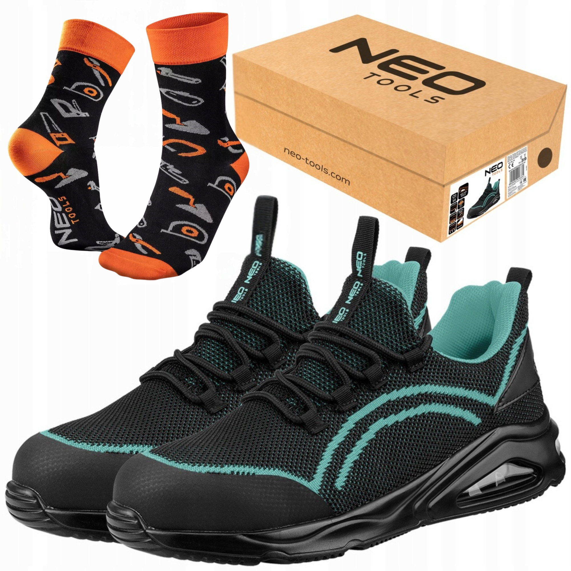 Buty Obuwie Robocze O1 Sr AirBag Lekkie Neo Toools Skarpetki