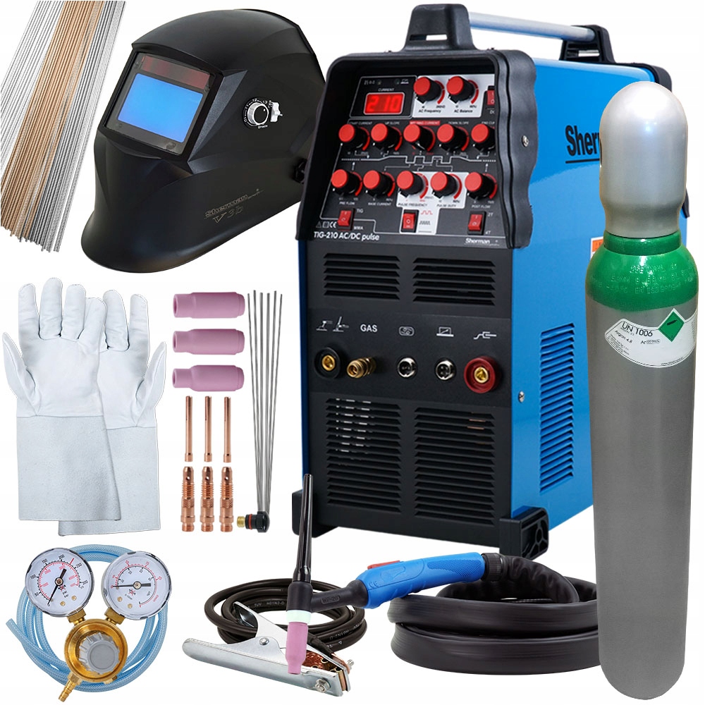 Spawarka inwertorowa AC/DC TIG 210 Aluminium Puls