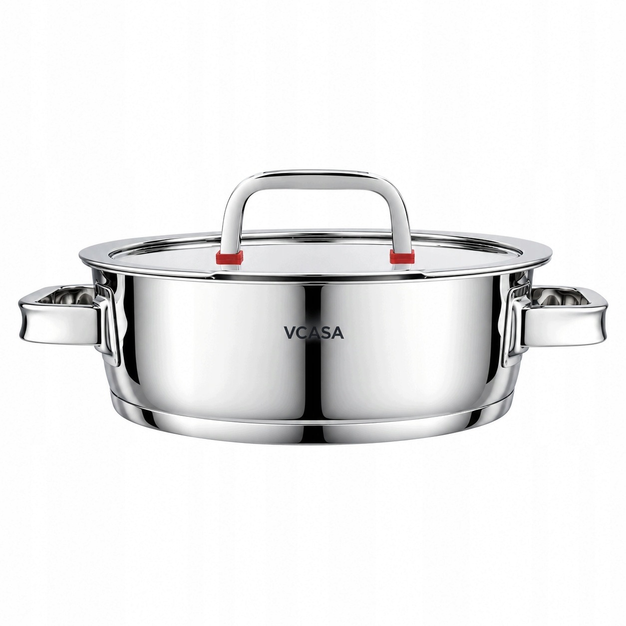 Hrnec Vcasa Sierra 24 cm 2,7 L nerezová ocel 304 s víkem na cedění