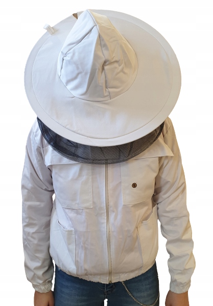 Mikina s kloboukem, bílá, velikost XL