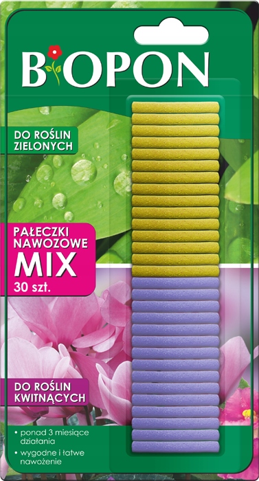 

Biopon Pałeczki Nawozowe MIX Zielone Kwitnące