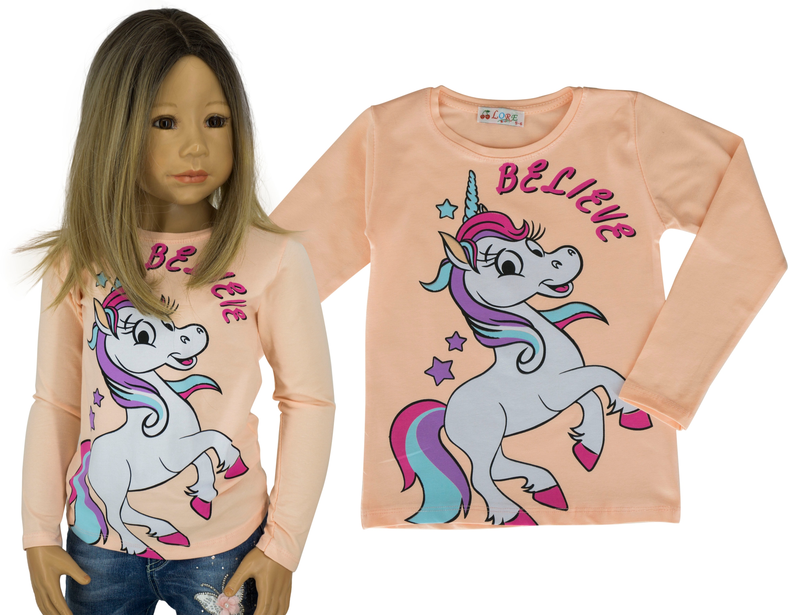 

Z293 Bluzka koszulka jednorożec 110