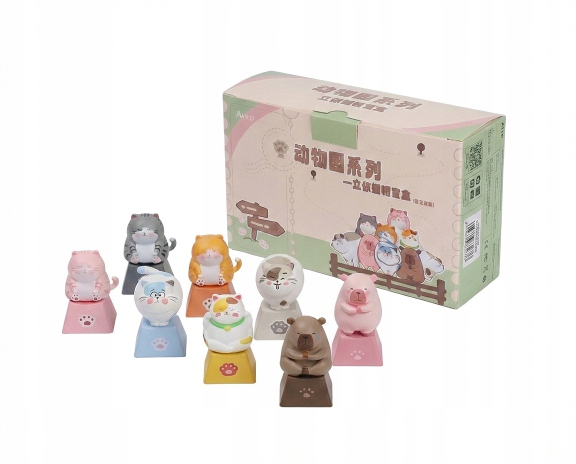 Akko Ozdobne Keycapy Nakładki na Klawisze do Klawiatury Mechanicznej Gumowe