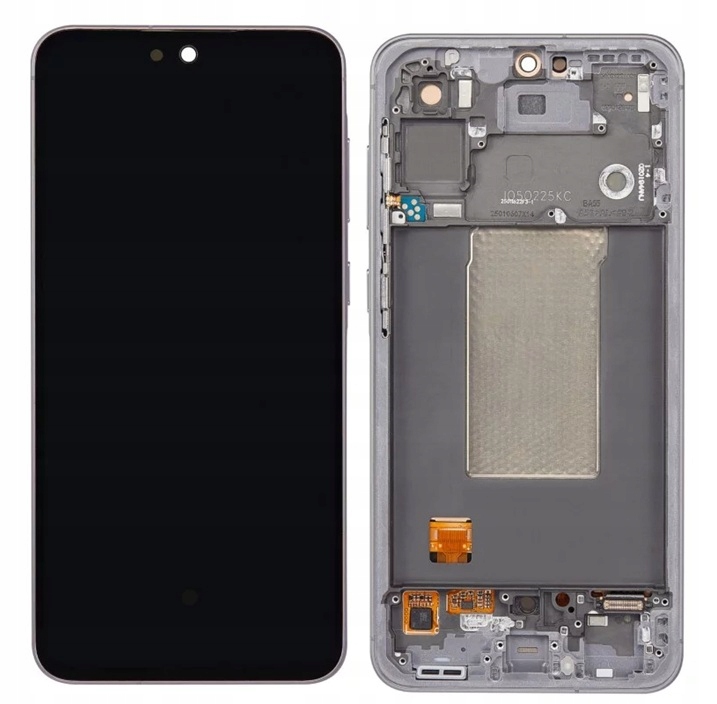 Nowy Ekran LCD Samsung A56 SM-A566B, SM-A566B/DS Z Ramką Srebrny