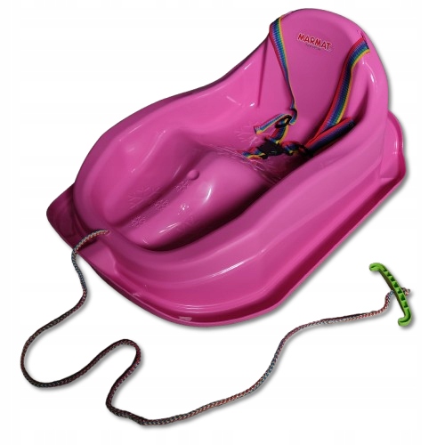Saneczki dla maluszków Ślizg dla dzieci Mini Sanki do zjeżdżania Różowe
