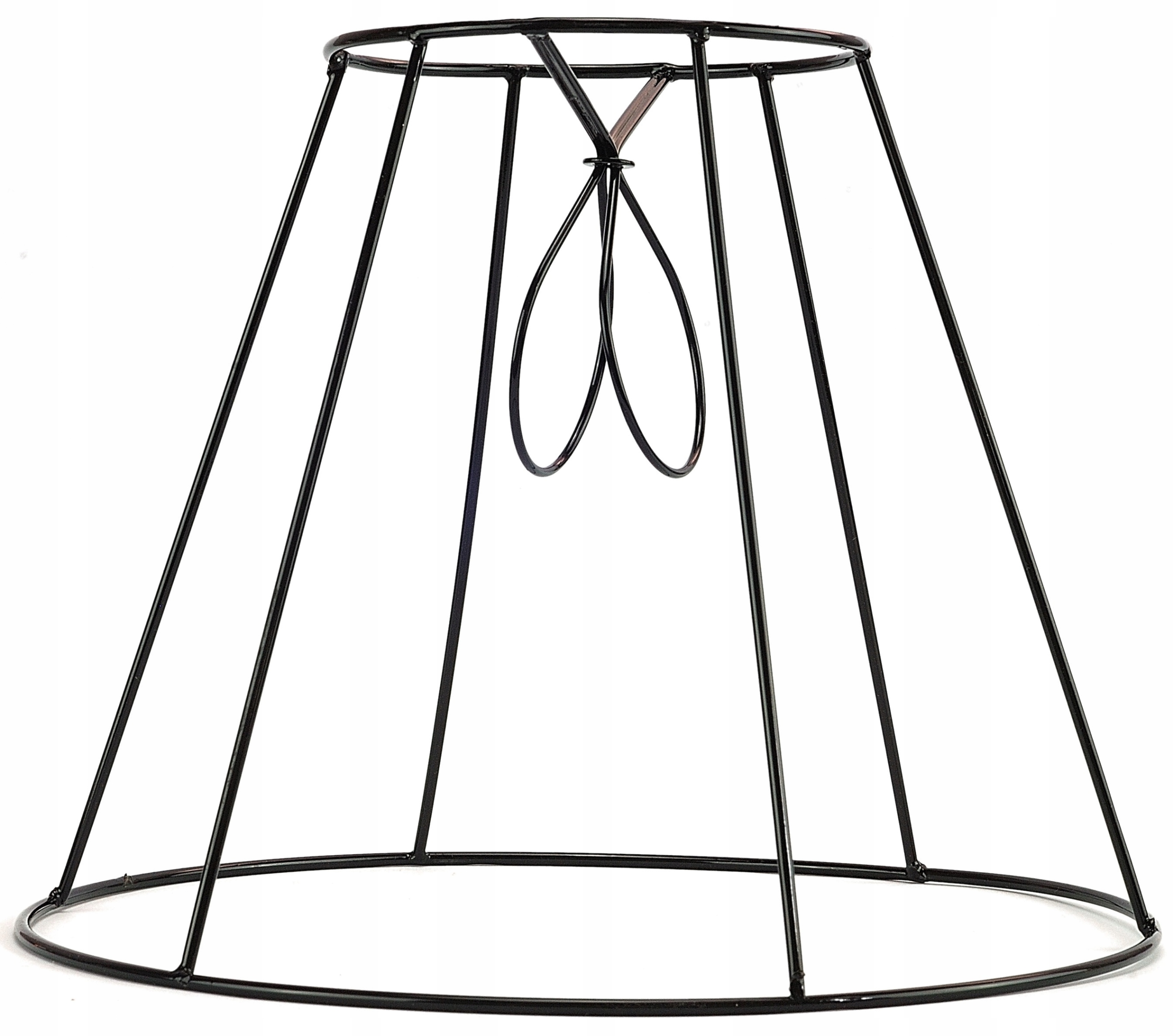 

czarny stelaż do abażuru lamp abażur handmade 18cm