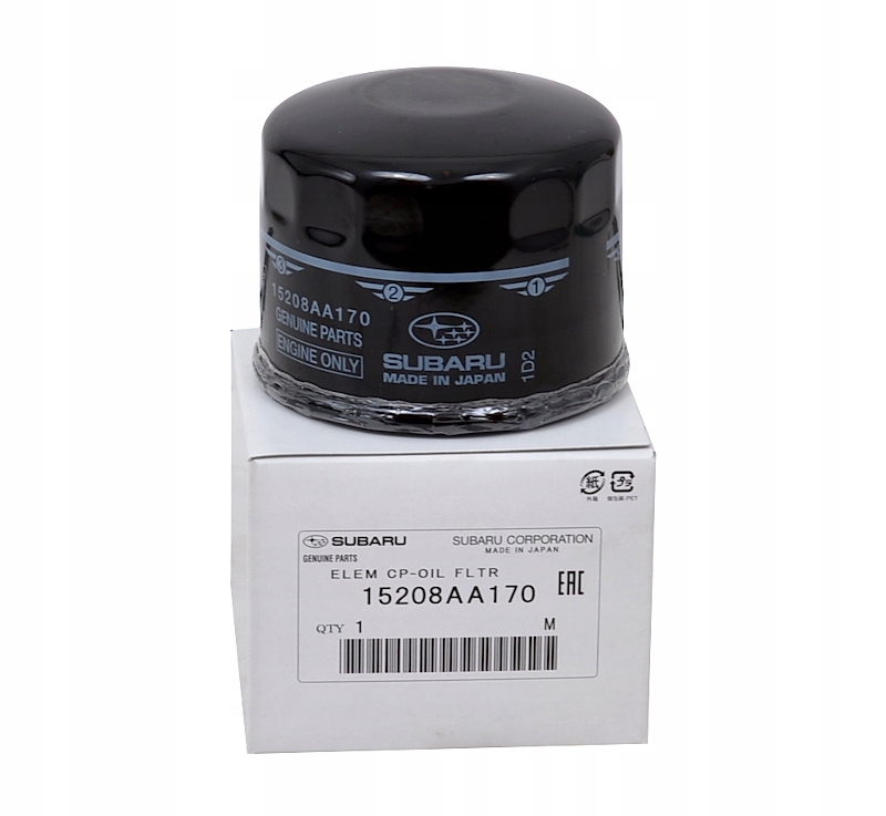 Filtr oleju SUBARU WRX IMPREZA 2015- FB16 FB20 15208AA170 ORYGINAŁ