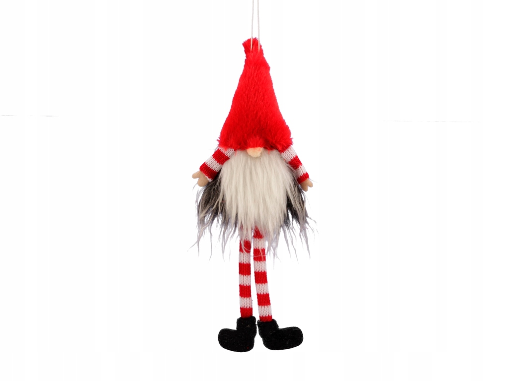 

Krasnal z długimi nogami Czerwony 23cm Ozdobny