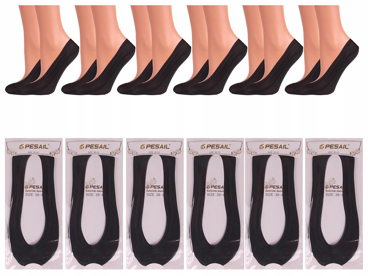 

6x Balerinki Stopki damskie Laserowe Silikon 35-39