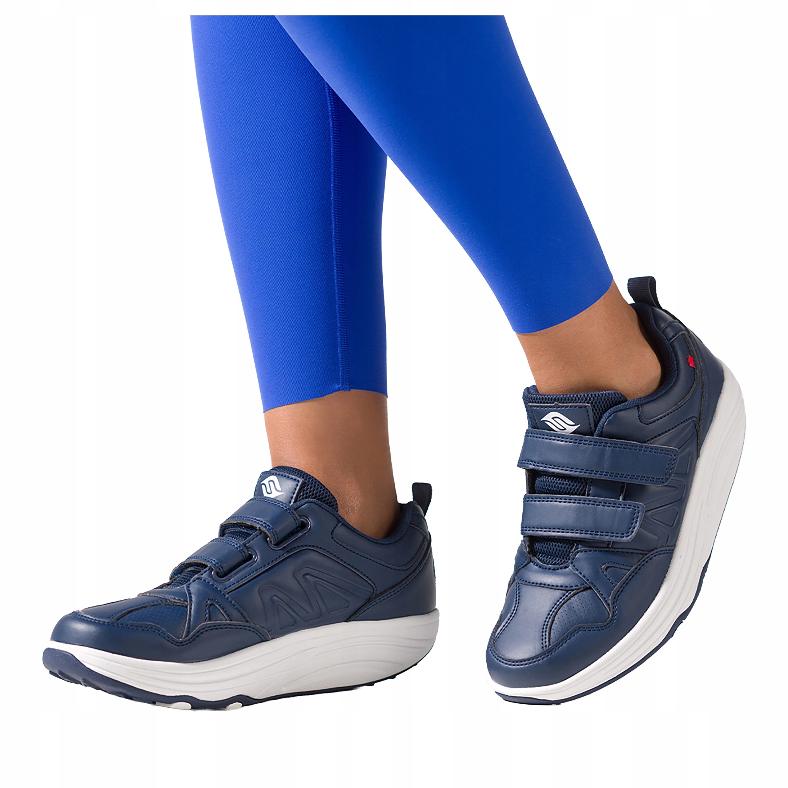 Dámské modré Tenisky Na Platformě Sportovní Na Suchý Zip Pohodlné vel. 38