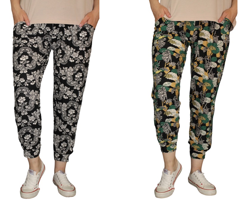 DAMSKIE SPODNIE BAMBUSOWE ALLADYNKI HAREMKI IDEALNE NA KAŻDĄ OKAZJE 4XL/6XL Rozmiar 4XL/5XL