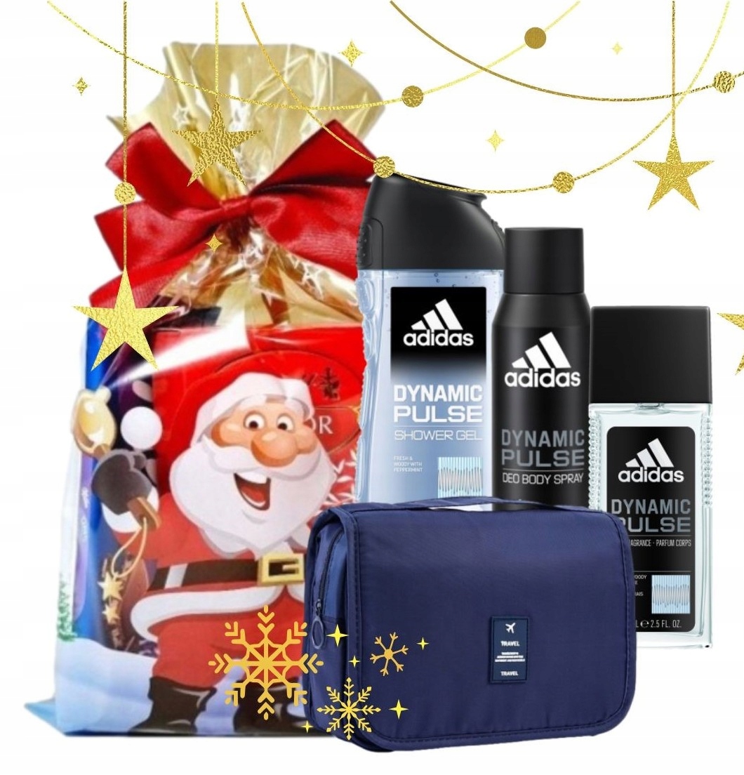 Kosmetická sada Adidas Dynamic Pulse s kosmetickou taštičkou 4v1