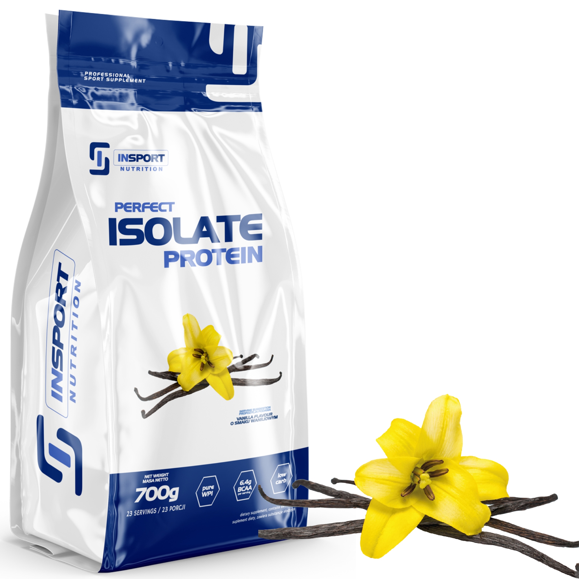 PERFECT ISOLATE PROTEIN 700G PROTEÍN IZOLÁT WPI BCAA WHEY VANILKA INSPORT