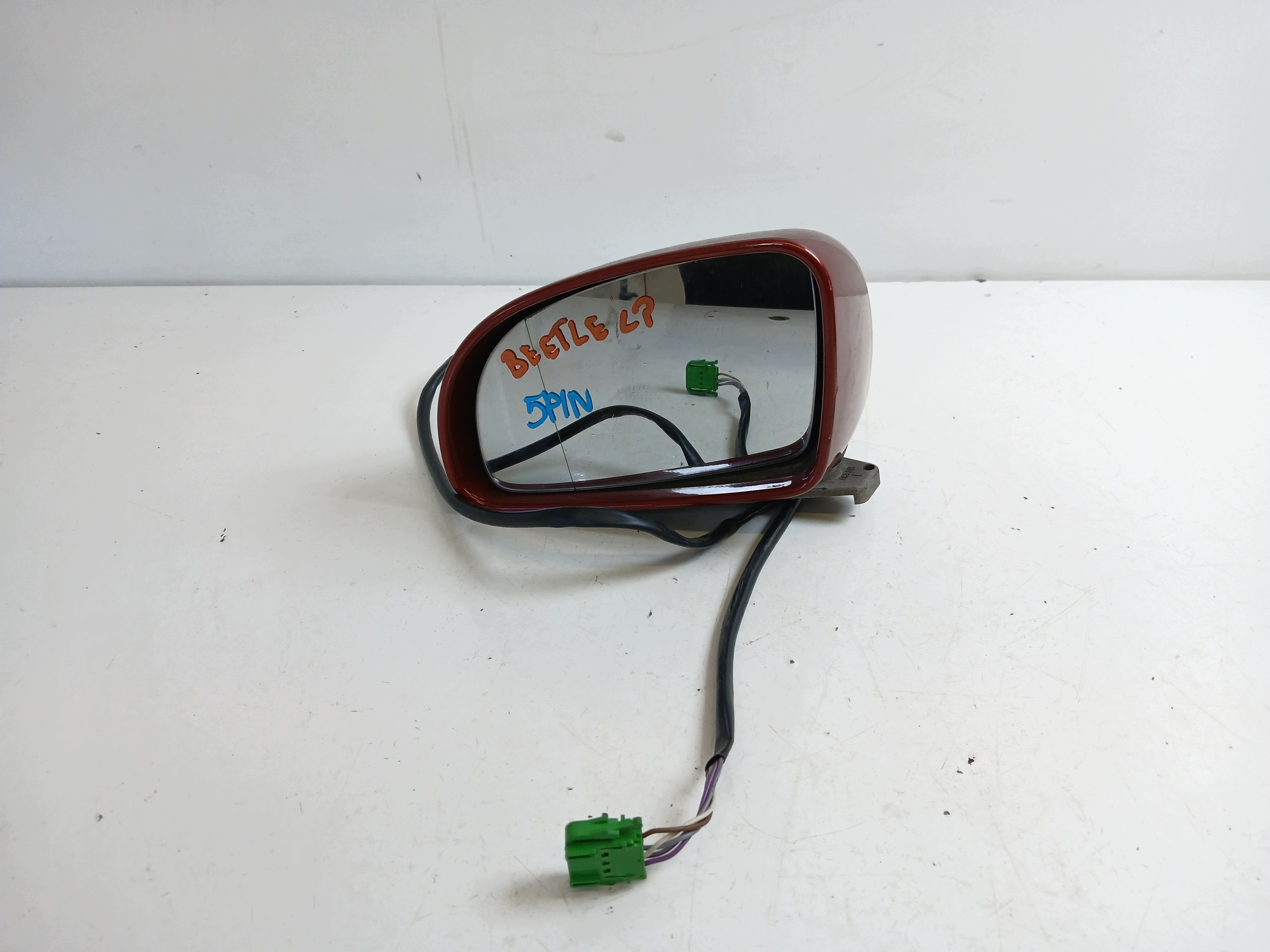 VW NEW BEETLE mirror left claret 5 PIN