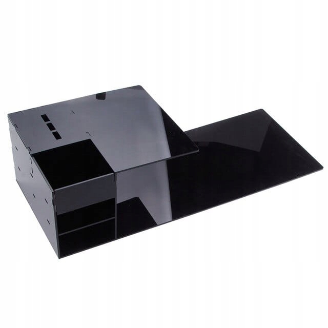 Akrylový organizér stolek na polštářky na řasy Černý