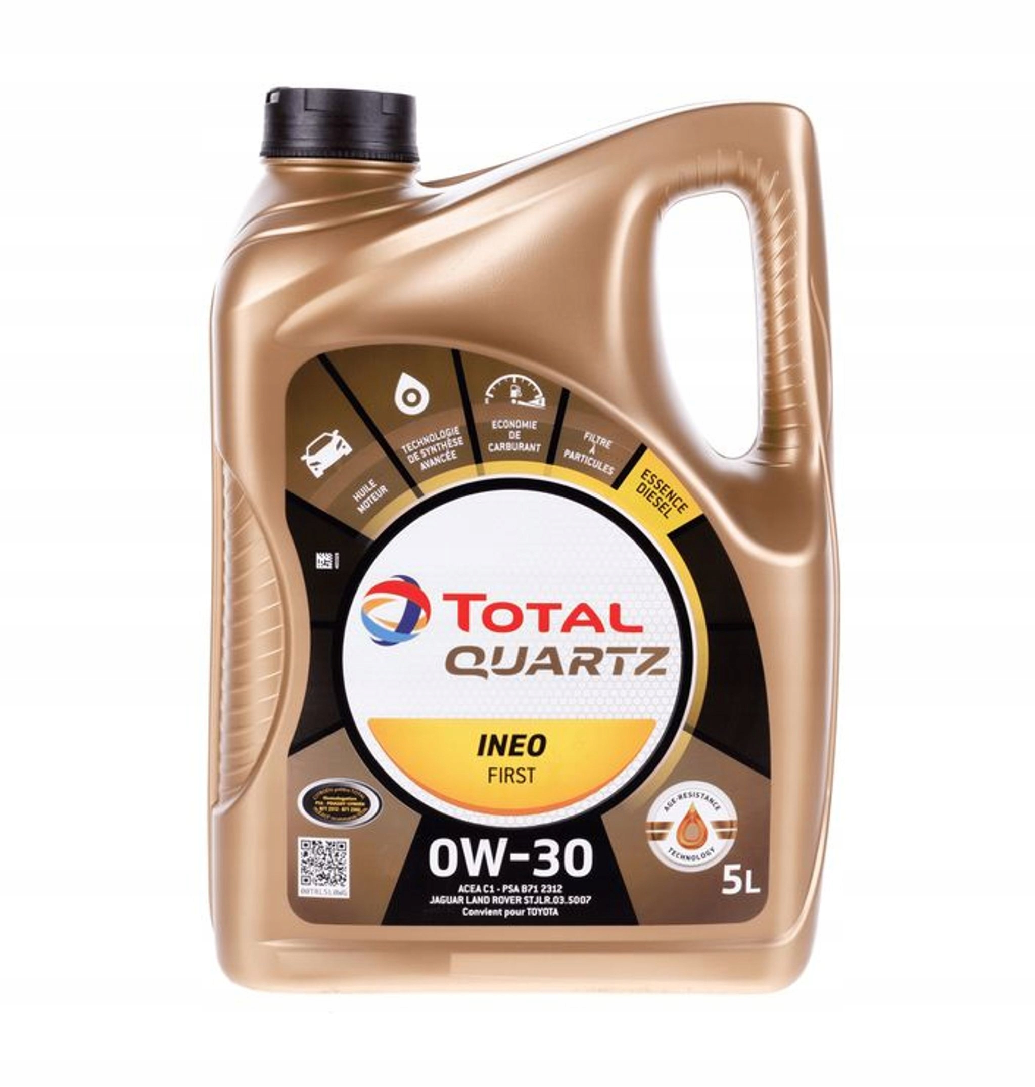 Filtr Oleju Olej Total First 0W30 5L 308 3008 508 5008 1.6 BlueHDI