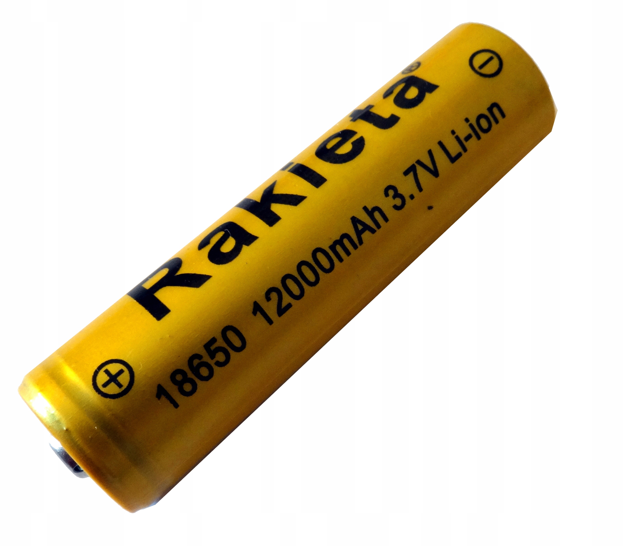 1x Akumulator 18650 12000 mAh 3,7V LI-ION gold R bateria