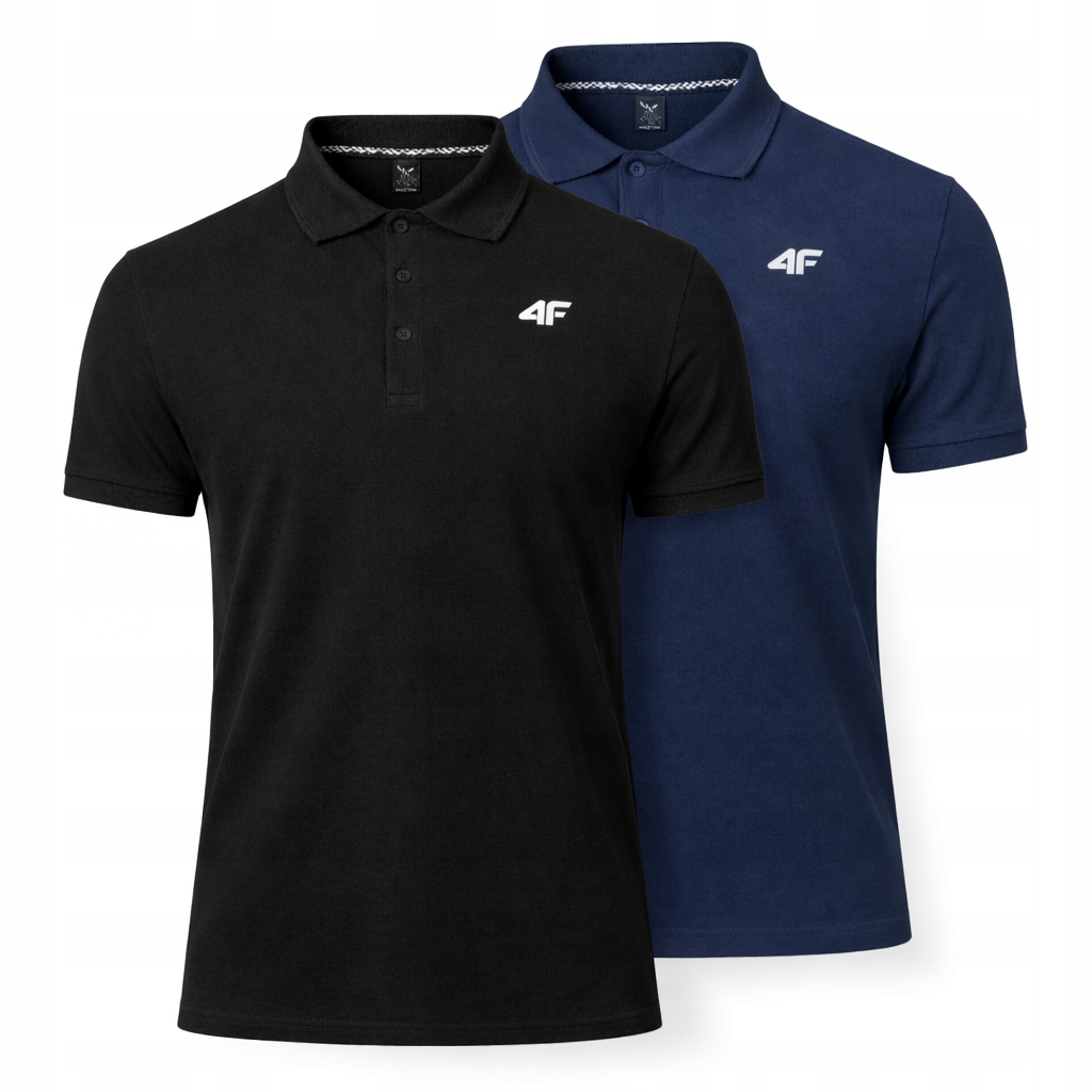 Komplet Triček Polo 4F Pánské Tričko Sada 2 Kusů 4XL M0771 SS26