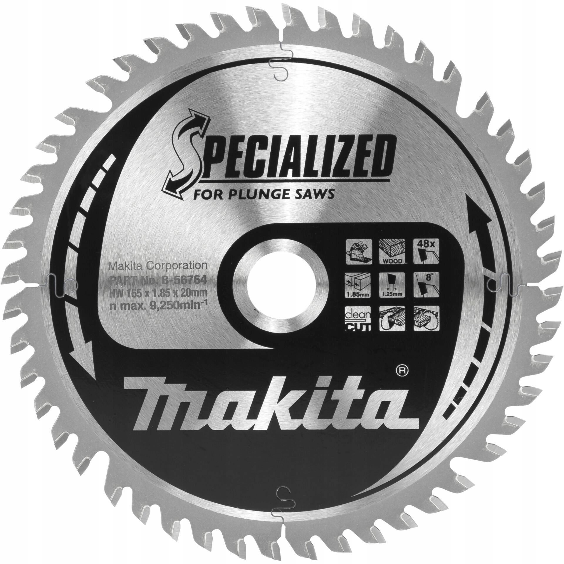 Makita B-56764 Specialized Saw Blade 165x20x48Z