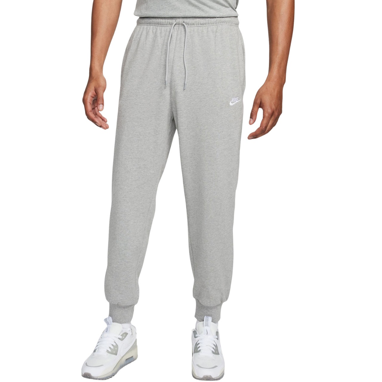 Pánské kalhoty Nike Club Knit Joggery Sportovní kapsy Sportovní šedé XXL