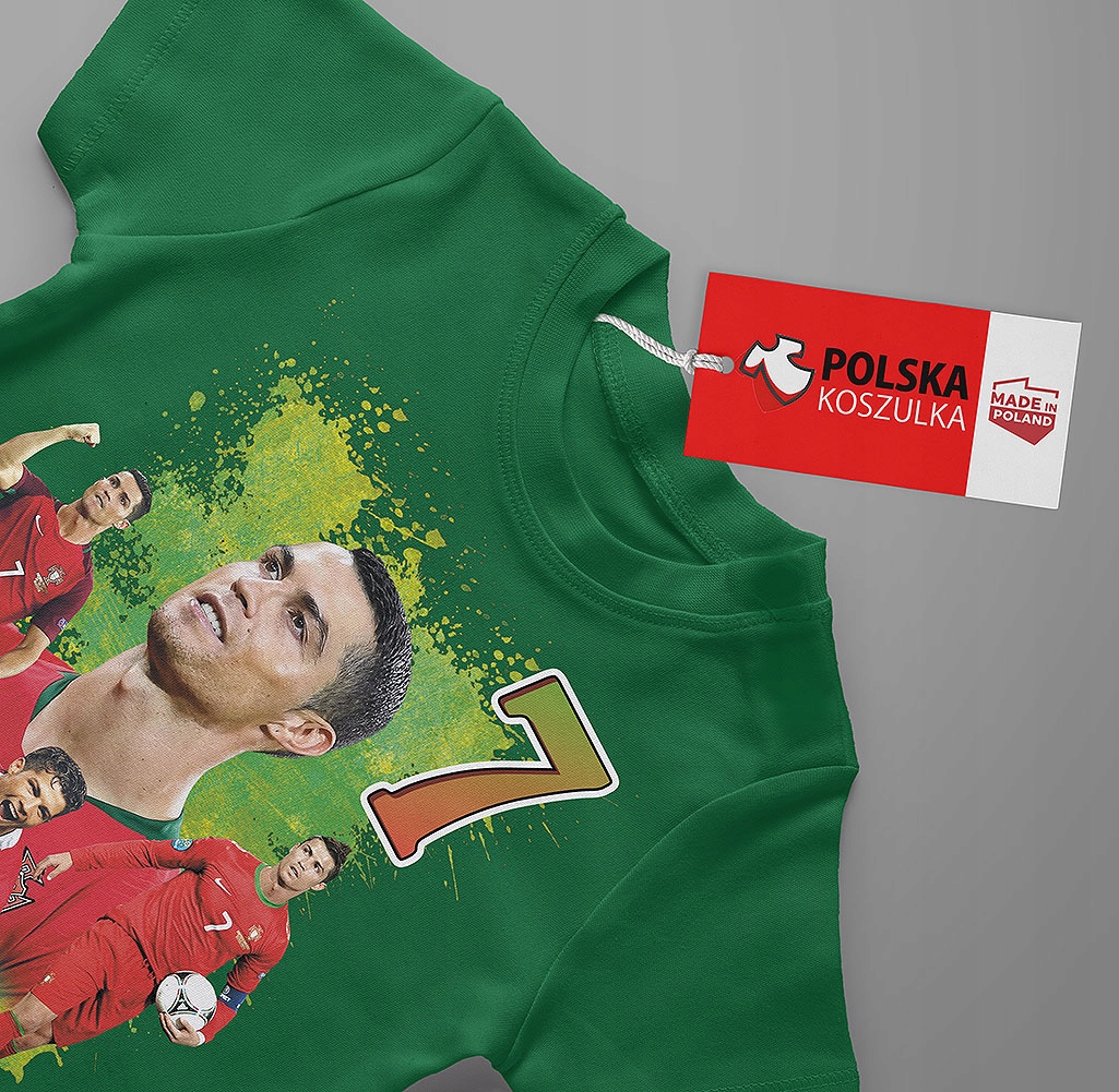 KOSZULKA DZIECIĘCA T-SHIRT DLA DZIECKA KOSZULKA CRISTIANO RONALDO 128 134 J Rozmiar S